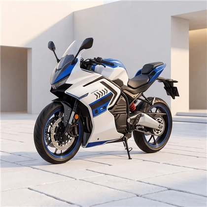 Motosiklèt espò elektrik gwo vitès